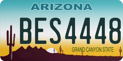 AZ license plate BES4448