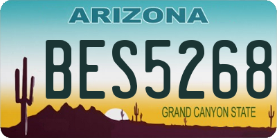 AZ license plate BES5268
