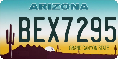 AZ license plate BEX7295