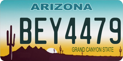 AZ license plate BEY4479