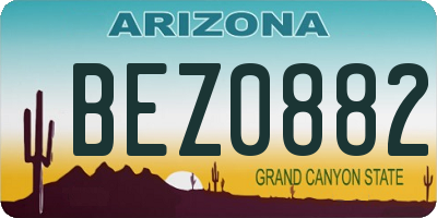 AZ license plate BEZ0882