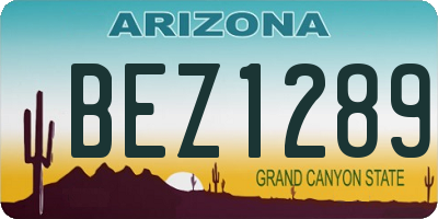 AZ license plate BEZ1289