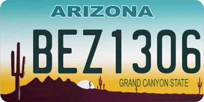 AZ license plate BEZ1306