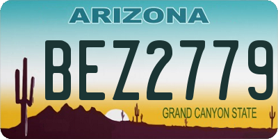 AZ license plate BEZ2779