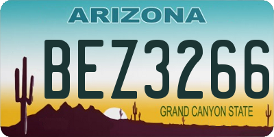 AZ license plate BEZ3266