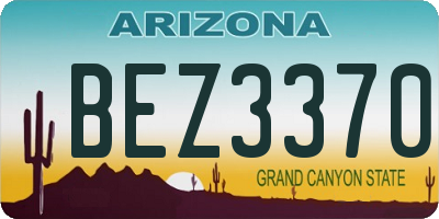 AZ license plate BEZ3370