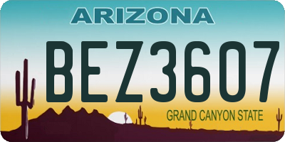 AZ license plate BEZ3607