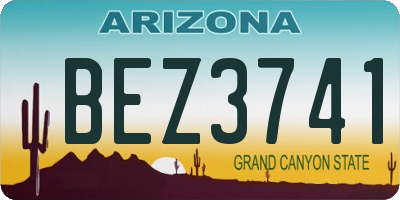 AZ license plate BEZ3741