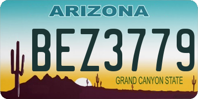 AZ license plate BEZ3779