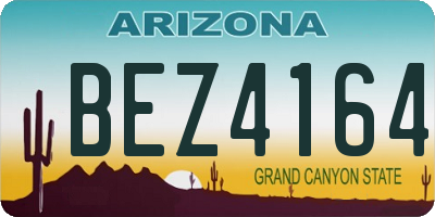 AZ license plate BEZ4164