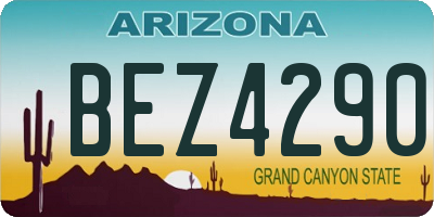 AZ license plate BEZ4290