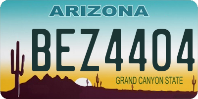AZ license plate BEZ4404