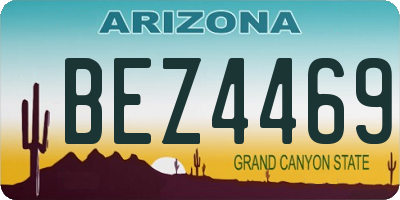 AZ license plate BEZ4469