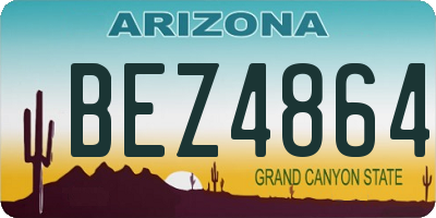 AZ license plate BEZ4864