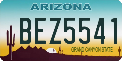 AZ license plate BEZ5541
