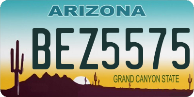 AZ license plate BEZ5575