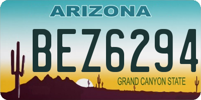 AZ license plate BEZ6294