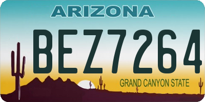 AZ license plate BEZ7264
