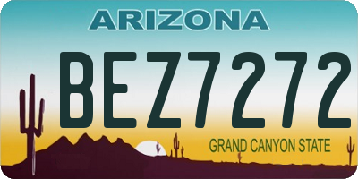 AZ license plate BEZ7272