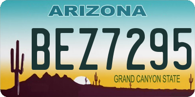 AZ license plate BEZ7295
