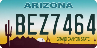AZ license plate BEZ7464
