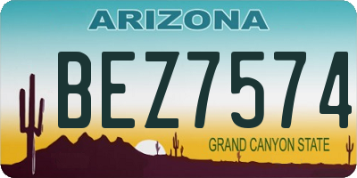 AZ license plate BEZ7574