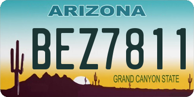 AZ license plate BEZ7811