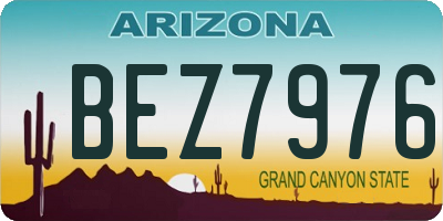 AZ license plate BEZ7976