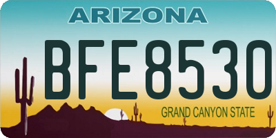 AZ license plate BFE8530