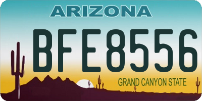 AZ license plate BFE8556