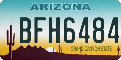 AZ license plate BFH6484