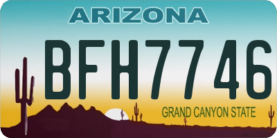 AZ license plate BFH7746