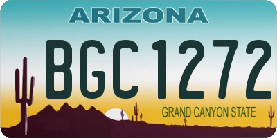 AZ license plate BGC1272