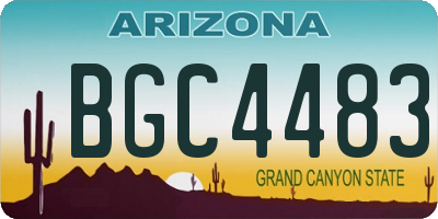 AZ license plate BGC4483