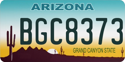 AZ license plate BGC8373