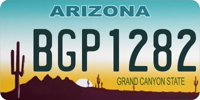 AZ license plate BGP1282
