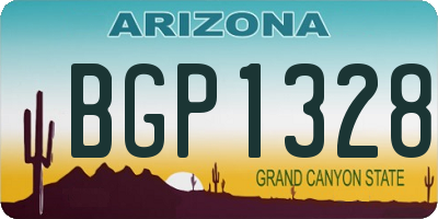 AZ license plate BGP1328