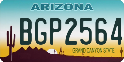 AZ license plate BGP2564