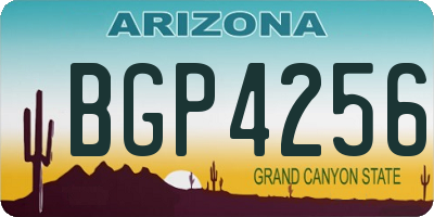 AZ license plate BGP4256