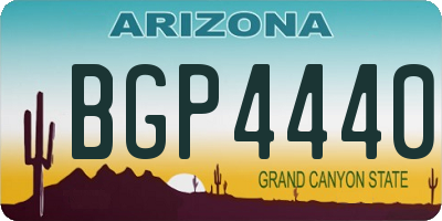 AZ license plate BGP4440