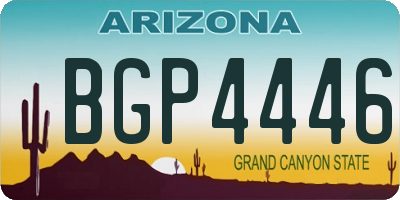 AZ license plate BGP4446