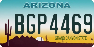 AZ license plate BGP4469