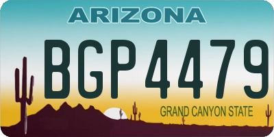 AZ license plate BGP4479