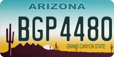 AZ license plate BGP4480