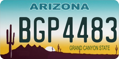 AZ license plate BGP4483