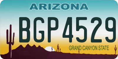 AZ license plate BGP4529