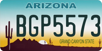 AZ license plate BGP5573