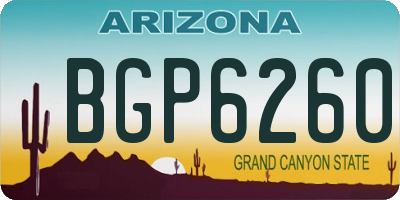 AZ license plate BGP6260