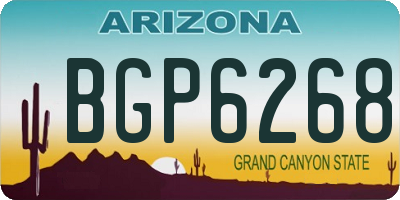 AZ license plate BGP6268