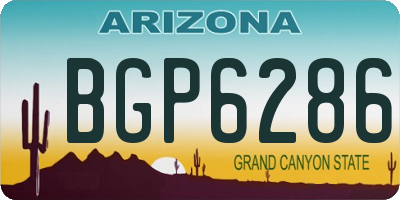 AZ license plate BGP6286